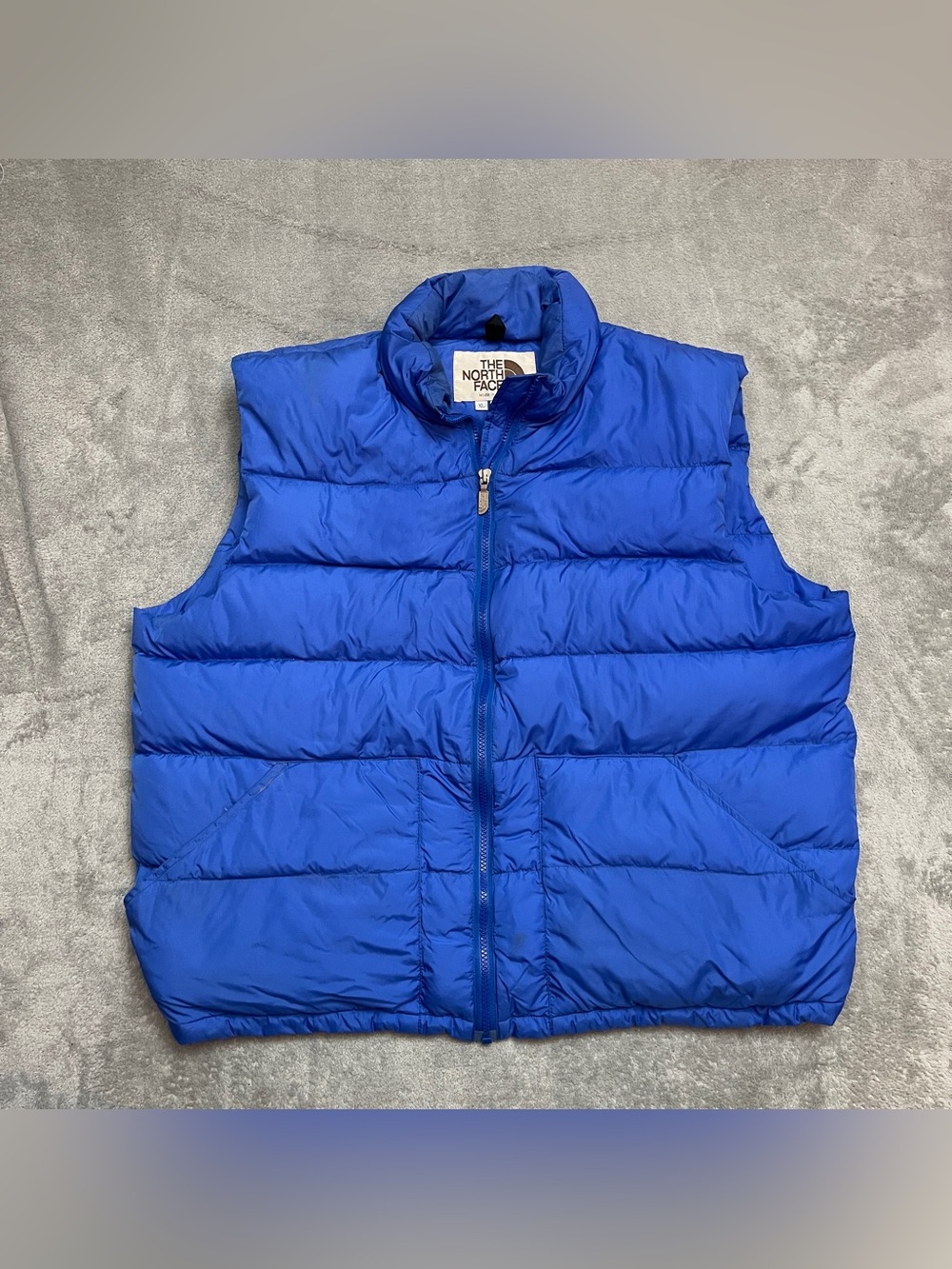 Vintage The North Face Down Puffer Vest Mens XL Blue